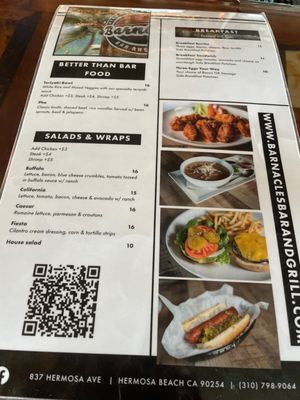 Menu photo 4 Barnacles Bar & Grill Hermosa Beach, CA