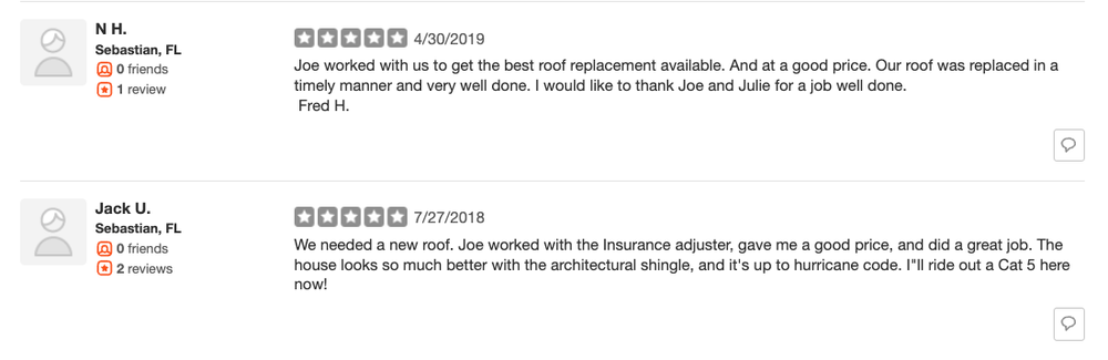 Slide of Joe Scozzari Roof Services Consulting