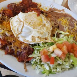 La Cabana Mexican Drive Thru - The chilaquilles plate is awesome....a li'l spicy, but great ! This place is totally recommended.