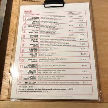 Chikarashi - Menu - Japanese Near Me - New York, New York