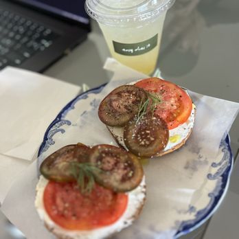 Easy Does It - Tomato Bagel & Yuzu Tonic - Coffee & Tea Near Me - San Diego, California Easy Does It - Tomato Bagel & Yuzu Tonic - Coffee & Tea Near Me - San Diego, California