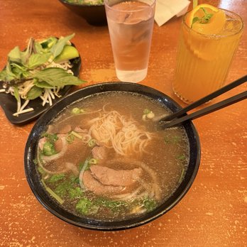 Pho Time - Filet Mignon Pho w/ Lemongrass Peach Tea to drink - Vietnamese Near Me - San Diego, California Pho Time - Filet Mignon Pho w/ Lemongrass Peach Tea to drink - Vietnamese Near Me - San Diego, California