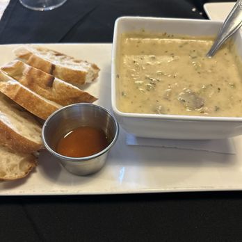 M & J Bistro - Clam Chowder - Bowl - New American Near Me - Tracy, California M & J Bistro - Clam Chowder - Bowl - New American Near Me - Tracy, California