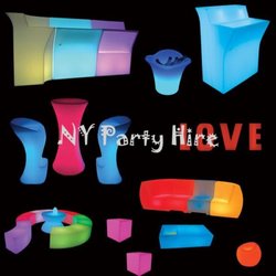 NY Party Hire - glow funiture hire from NY Party Hire