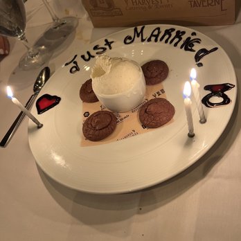 Roots Ocean Prime - Complimentary desert. Lovely touch. - Steakhouses Near Me - Princeton, New Jersey