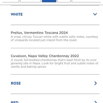 Chase Sapphire Lounge - White Wines - Airport Lounges Near Me - Grapevine, Texas