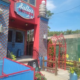 Exterior outside entrance of Sally's Southern - Staten Island, New York Exterior outside entrance of Sally's Southern - Staten Island, New York