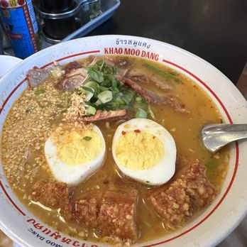 Khao Moo Dang - 7.2 Ba-Mhee Tom-Yum Naam - Thai Near Me - Portland, Oregon Khao Moo Dang - 7.2 Ba-Mhee Tom-Yum Naam - Thai Near Me - Portland, Oregon