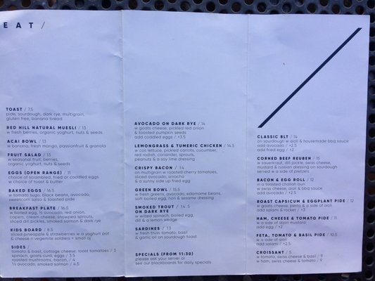 Menu photo 2 Wall Two 80 Balaclava, VIC Menu photo 2 Wall Two 80 Balaclava, VIC