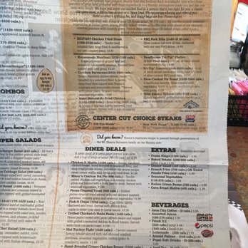 Black Bear Diner Katy - Menu on a "newspaper" type format and lots of options - Diners Near Me - Katy, Texas