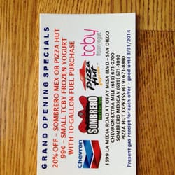 Chevron - Grand Opening Specials.