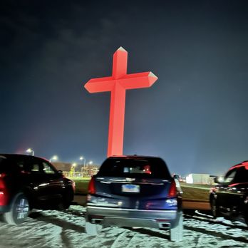 The Cross At The Crossroads - Cross, lit red on Good Friday - Landmarks & Historical Buildings Near Me - Effingham, Illinois The Cross At The Crossroads - Cross, lit red on Good Friday - Landmarks & Historical Buildings Near Me - Effingham, Illinois