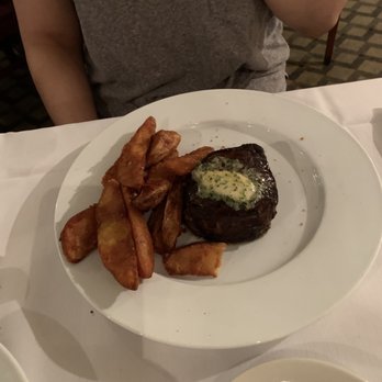 Gaido's - Filet and potato's. Filet was topped with garlic butter. - Seafood Near Me - Galveston, Texas