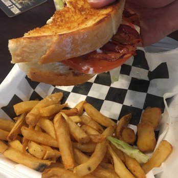 Portage Cafe - Another BLT with french fries half eaten - Breakfast & Brunch Near Me - Portage, Wisconsin