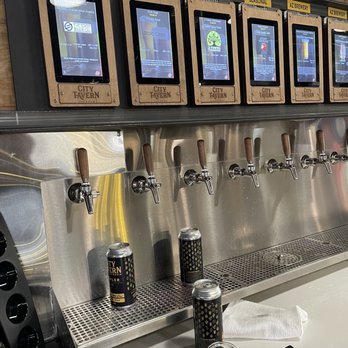 Founding Fathers Collective - Tasting flight in front, digital taps behind - Wine Bars Near Me - Prescott, Arizona Founding Fathers Collective - Tasting flight in front, digital taps behind - Wine Bars Near Me - Prescott, Arizona