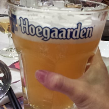 禾牛薈火煱館 - Yay they have Hoegaarden! And a giant glass of it! - Hot Pot Near Me - Hong Kong, HK 禾牛薈火煱館 - Yay they have Hoegaarden! And a giant glass of it! - Hot Pot Near Me - Hong Kong, HK