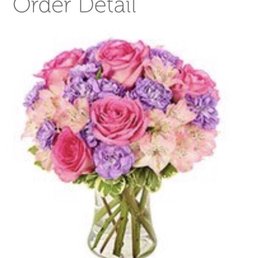 What I expected to be delivered to my mom as a birthday arrangement from FromYouFlowers.com