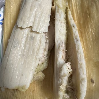 Tamaleria Maria’s - Purchased this chicken verde tamales I noticed that less meat now, not like it used to be what happened? Got disappointed. - Mexican Near Me - El Monte, California