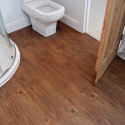 Bristol Flooring Limited - Karndean Loose Lay Tiles installed within an ensuite