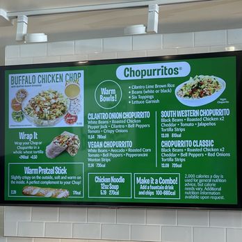 Chop Stop - Menu - Salad Near Me - Temecula, California Chop Stop - Menu - Salad Near Me - Temecula, California