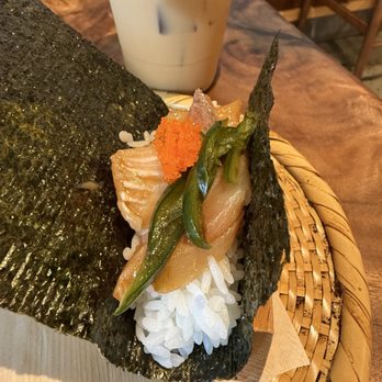 Gohan - Hamachi jalapeño musubi - Japanese Near Me - Honolulu, Hawaii