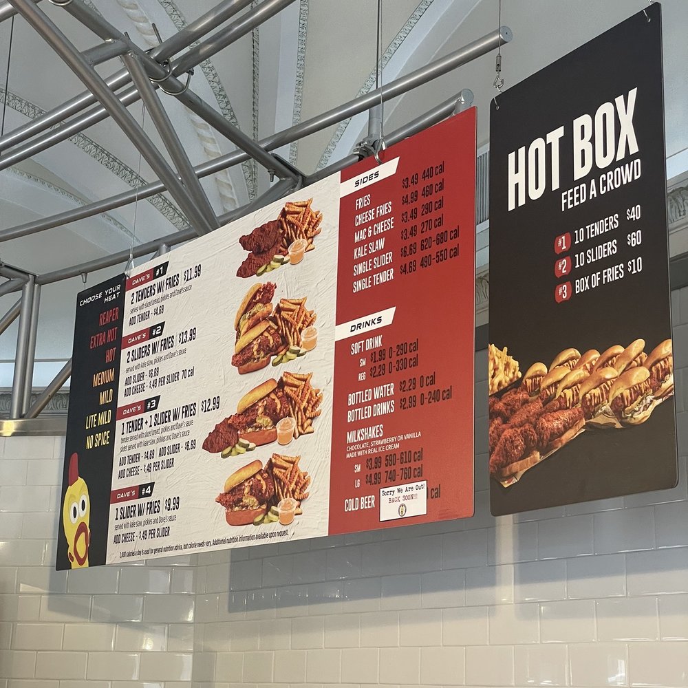 Dave's Hot Chicken - Menu - Chicken Shop Near Me - Washington, DC, District of Columbia