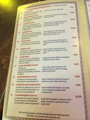 Menu photo 1 Simla Berlin, BE