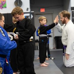 Stockman Jiu-Jitsu - As well as learning Jiu-Jitsu the ratio of instructor to kid is important to us as well as the quality of assistants we incorporate in class