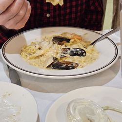 Amore Italian Restaurant - Seafood fettuccine had a great sauce  and a variety of shellfish.