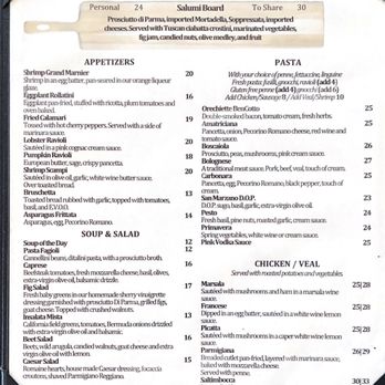BenCotto - Boston - Menu - Italian Near Me - Boston, Massachusetts