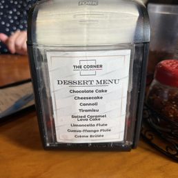 Dessert Menu Dessert Menu
