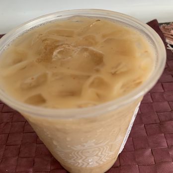Starbucks - Iced Cafe Latte with add Ons Apple Drizzle and Cinnamon Sprinkles.. - Coffee & Tea Near Me - Oceanside, California Starbucks - Iced Cafe Latte with add Ons Apple Drizzle and Cinnamon Sprinkles.. - Coffee & Tea Near Me - Oceanside, California