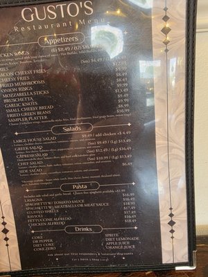Menu photo 3 Gusto’s Pizza Salem, VA