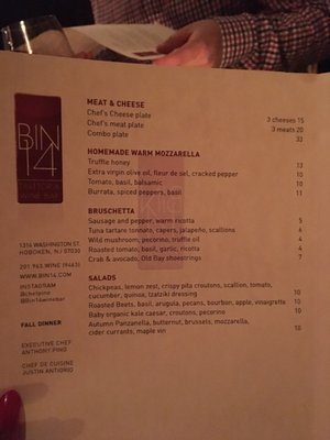 Menu photo 8 Bin 14 Hoboken, NJ Menu photo 8 Bin 14 Hoboken, NJ