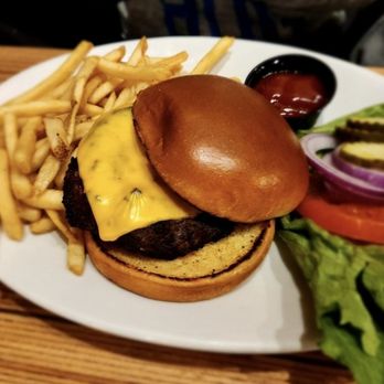 Red White & Brew - Cheeseburger and fries - New American Near Me - Prescott, Arizona Red White & Brew - Cheeseburger and fries - New American Near Me - Prescott, Arizona