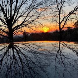 Lincoln Crossing Clubhouse - Sunset in Lincoln Crossing