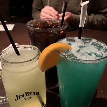 The Lansdowne Pub - (Left) frozen piña colada (Right ) blue curacao mai tai - Irish Near Me - Uncasville, Connecticut The Lansdowne Pub - (Left) frozen piña colada (Right ) blue curacao mai tai - Irish Near Me - Uncasville, Connecticut