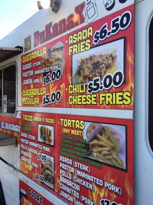 Menu photo 3 El Bukanax Albuquerque, NM