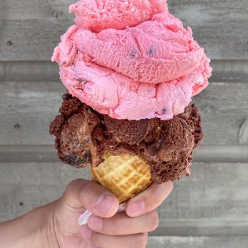 The Boathouse - The Boathouse - Watermelon Sherbert (with chocolate seeds) & Bear Claw (with chocolate covered cashews). Watermelon sugar high! - Ice Cream & Frozen Yogurt Near Me - Guelph, Ontario The Boathouse - The Boathouse - Watermelon Sherbert (with chocolate seeds) & Bear Claw (with chocolate covered cashews). Watermelon sugar high! - Ice Cream & Frozen Yogurt Near Me - Guelph, Ontario