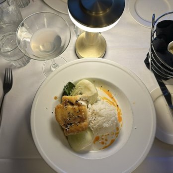 La Quinta Cliffhouse - Pan Seared Sea Bass, looks good, but this night, we did have to send back. - Seafood Near Me - La Quinta, California
