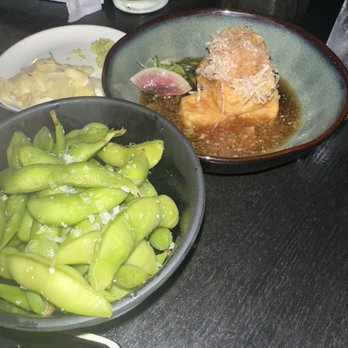 Ju-ichi - Edemame with salt and Agadashi Tofu - Sushi Bars Near Me - San Diego, California