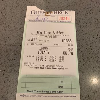 The Luxe Buffet - Absolutely NOT worth this amount of money! - Buffets Near Me - Ontario, California The Luxe Buffet - Absolutely NOT worth this amount of money! - Buffets Near Me - Ontario, California