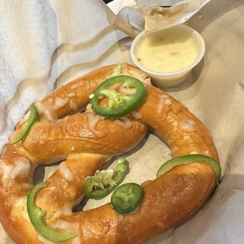 The Brass Tap - Jalapeño cheese Pretzel - Sports Bars Near Me - Marina, California The Brass Tap - Jalapeño cheese Pretzel - Sports Bars Near Me - Marina, California