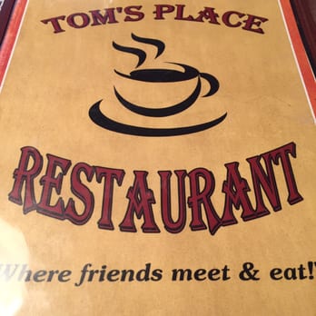 Tom’s Place Restaurant - Menu face page - American Near Me - High Point, North Carolina