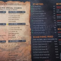 Happy Crab - Menu