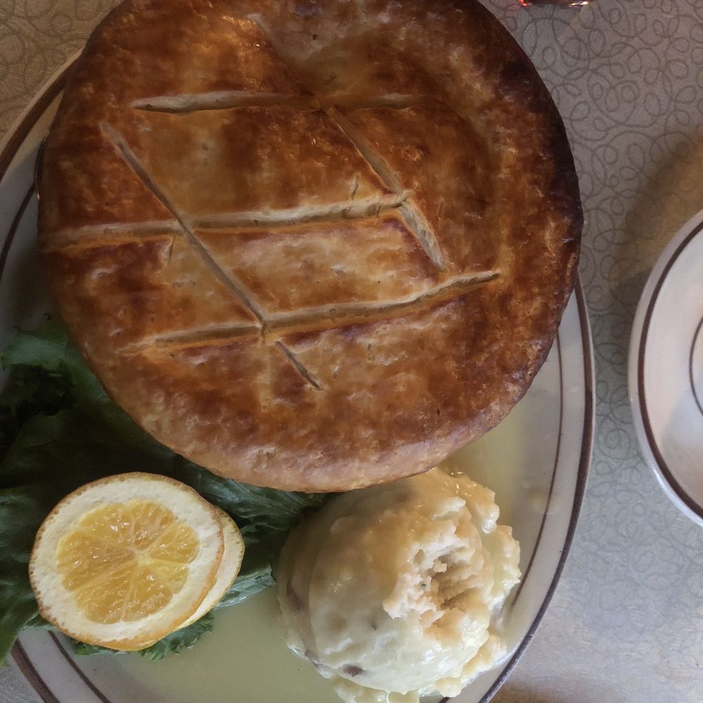 Crandalls - Chicken pot pie with mashed potatoes. - American Near Me - Hebron, Illinois Crandalls - Chicken pot pie with mashed potatoes. - American Near Me - Hebron, Illinois