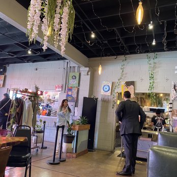 Mazra - Fun interior. Good Food Takes Time Habibi. - Middle Eastern Near Me - San Bruno, California