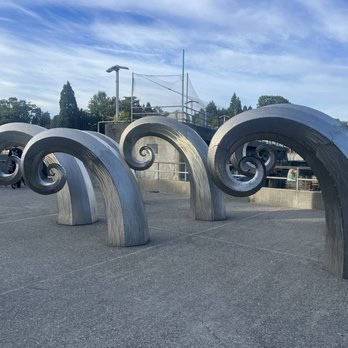 Ballard Locks Fish Ladder - Sculpture at the trout ladder - Landmarks & Historical Buildings Near Me - Seattle, Washington