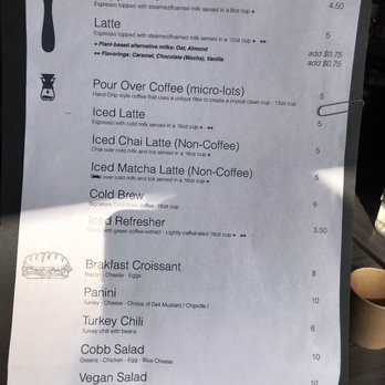 Origen Coffee Roasters - the menu - Coffee & Tea Near Me - Carlsbad, California