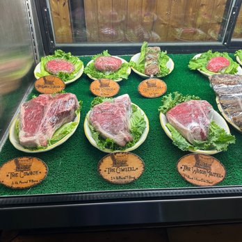 Cattleman's Steakhouse at Indian Cliffs Ranch - Display case #1 - Steakhouses Near Me - Fabens, Texas